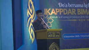 Sambutan Perwakilan Kelas Akhir Rifqi Zakiyul Fuad